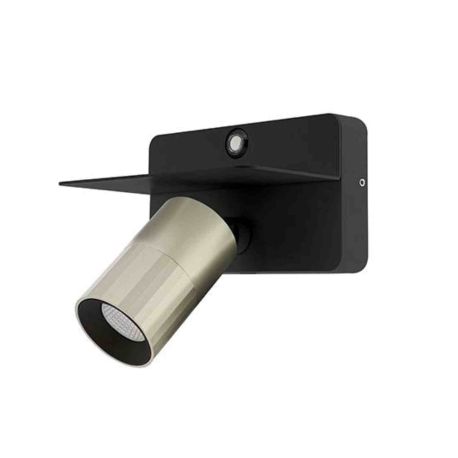Applique LED orientable AUREA 3 W Indigo - 7W - 3CCT - 38° - Noir mat/ Champagne - Dimmable
