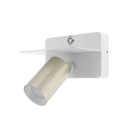 Applique LED orientable AUREA 3 W Indigo - 7W - 3CCT - 38° - Blanc mat/ Champagne - Dimmable