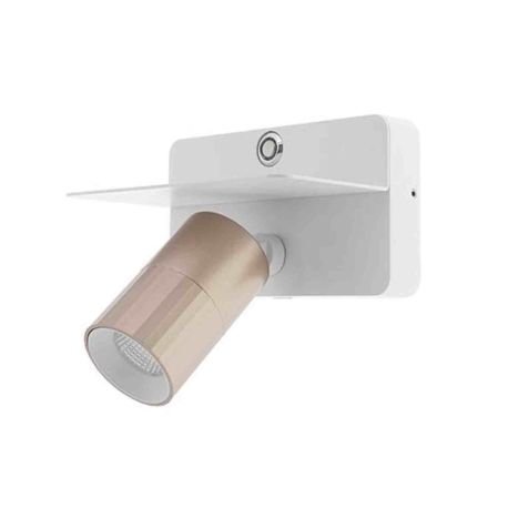 Applique LED orientable AUREA 3 W Indigo - 7W - 3CCT - 38° - Blanc mat/ Rose - Dimmable