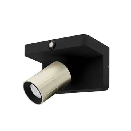 Applique LED orientable AUREA 4 W Indigo - 7W - 3CCT - 38° - Noir mat/ Champagne - Dimmable