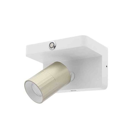 Applique LED orientable AUREA 4 W Indigo - 7W - 3CCT - 38° - Blanc mat/ Champagne - Dimmable