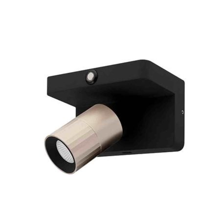 Applique LED orientable AUREA 4 W Indigo - 7W - 3CCT - 38° - Noir mat/ Rose - Dimmable