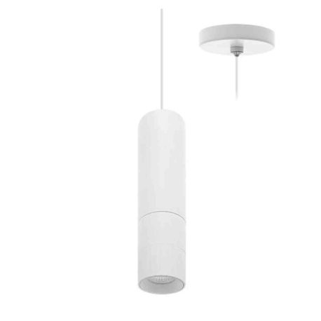 Suspension LED AUREA P Indigo - Câble 2m réglable - 6W - 3CCT - 38° - Blanc mat - Dimmable