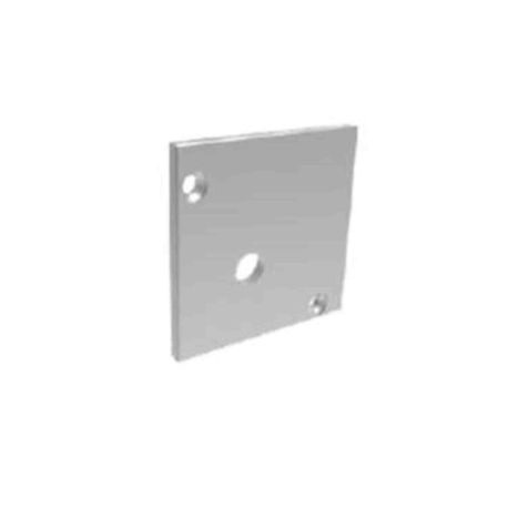 Lot de 2 embouts de finition percés Indigo - pour profilé PR137 - Aluminium