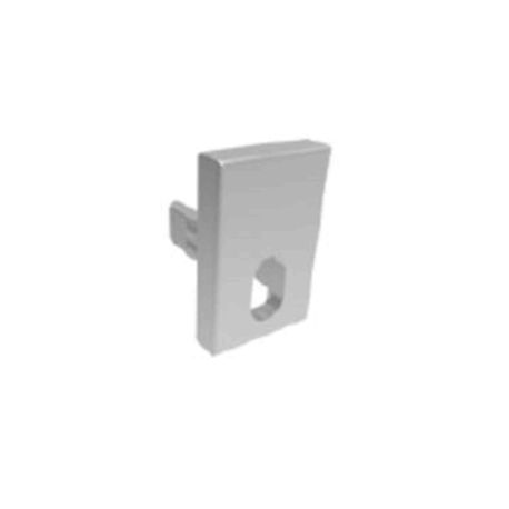 Lot de 2 embouts de finition percés Indigo - pour profilé PR115 - Aluminium