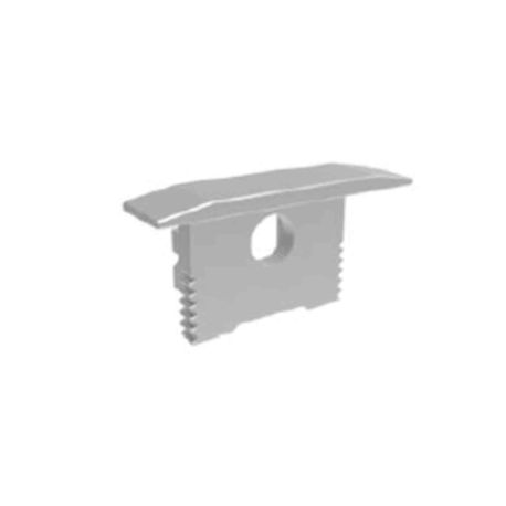 Lot de 2 embouts de finition percés Indigo - pour profilé PR130 - Aluminium