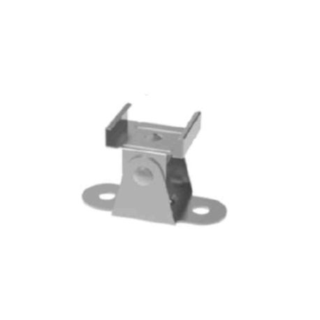 Lot de 4 clips de montage orientables Indigo - 0/180° - Pour profil bandeau LED - L.35mm - Inox 304