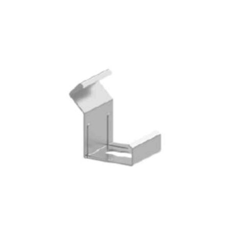 Lot de 4 clips de montage Indigo - 45° - Pour profil bandeau LED - L.12mm - Inox 304