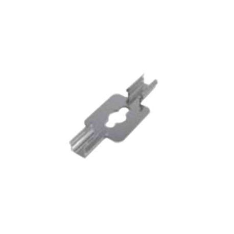 Lot de 4 clips de montage Indigo - Pour profil bandeau LED - L.38mm - Inox 304