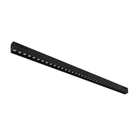Luminaire linéaire LED BERN sur rail TRACK Indigo - 48V DC - 3000K - Noir mat - Dimmable