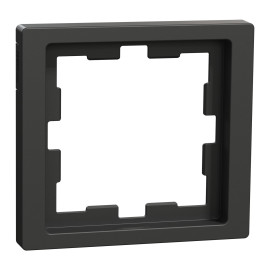 Plaque de finition D-Life Schneider Electric - 1 poste - Anthracite