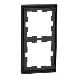 Plaque de finition D-Life Schneider Electric - 2 postes - Anthracite