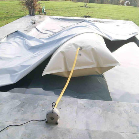 Coussin d’hiver Flot’Up SUP -  L.2m - Pour piscine entre 2,5 et 3,4m - PVC armé - Beige - POOLCO