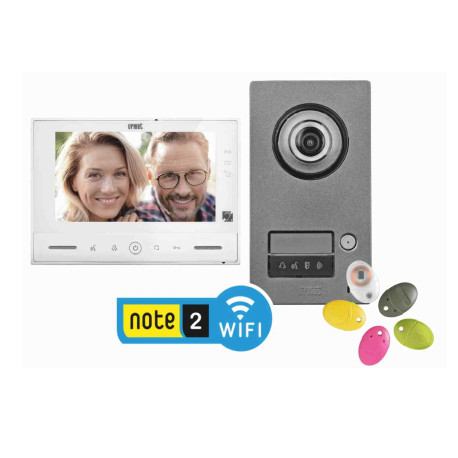 Kit vidéo Note 2 Wifi Urmet - 1 bouton d'appel - Yokis UP inclus