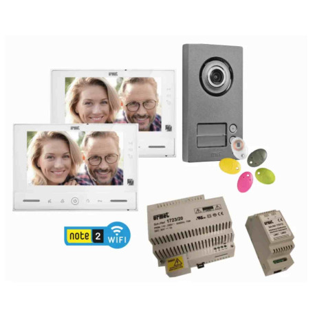 Kit vidéo Note 2 Wifi Urmet - 2 boutons d'appel - Yokis UP inclus