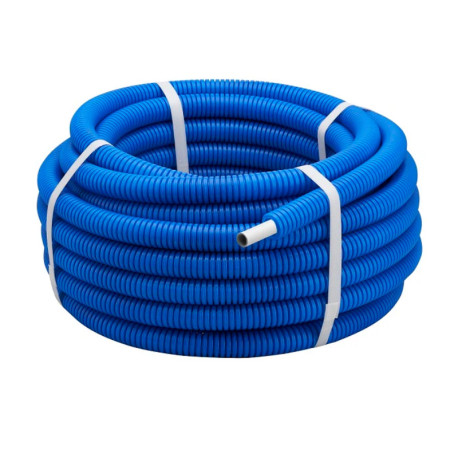 Tube multicouche gainé - Couronne 50m - Ø20mm x 2mm - Bleu
