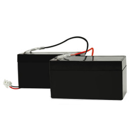 Lot de 2 batteries de secours 12/24V SCS Sentinel - Rechargeables - Pour moteur portail coulissant