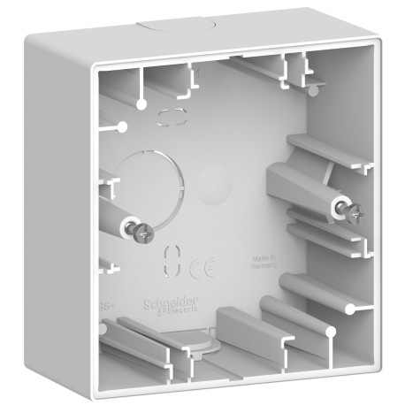 Boite pour montage en saillie D-Life Schneider Electric - 1 poste - Blanc Lotus