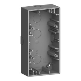 Boite pour montage en saillie D-Life Schneider Electric - 2 postes - Anthracite