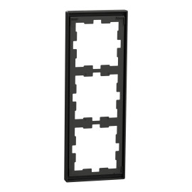 Plaque de finition D-Life Schneider Electric - 3 postes - Anthracite