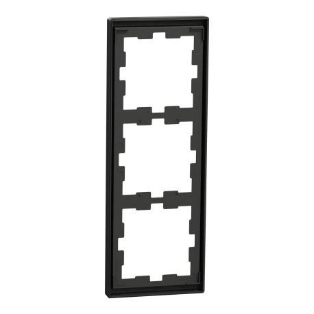 Plaque de finition D-Life Schneider Electric - 3 postes - Anthracite