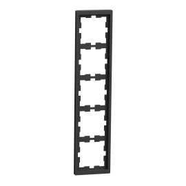 Plaque de finition D-Life Schneider Electric - 5 postes - Anthracite
