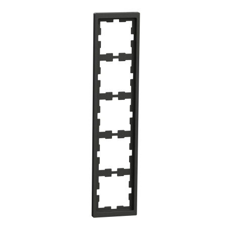 Plaque de finition D-Life Schneider Electric - 5 postes - Anthracite
