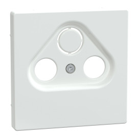 Enjoliveur pour prise TV/SAT D-Life Schneider Electric - Blanc Lotus