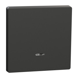 Enjoliveur pour commande lumineuse simple D-Life Schneider Electric - Avec fenêtre de signalisation - Anthracite