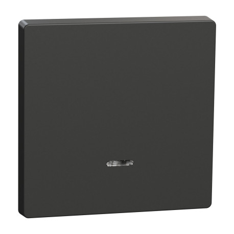 Enjoliveur pour commande lumineuse simple D-Life Schneider Electric - Avec fenêtre de signalisation - Anthracite