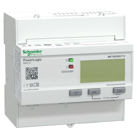 Compteur d'énergie triphasé PowerLogic EM3000 Schneider Electric - Classe 0,5s - TI