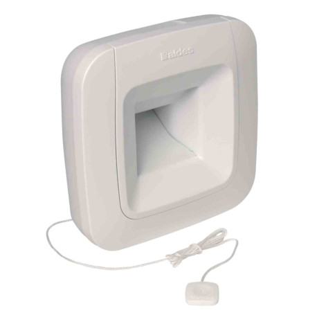 Bouche hygroréglable BDH C64 Aldes - Cuisine - Ø125mm - 10-50/120 m³/h - Cordelette - Blanc