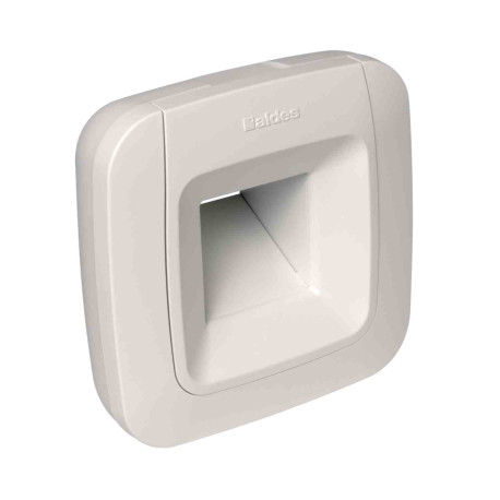 Bouche hygroréglable BDH C63 Aldes - Cuisine - Ø125mm - 10-50/105 m³/h - Bouton poussoir - A piles - Blanc