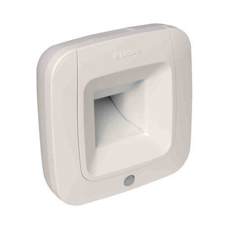 Bouche hygroréglable BDH BW61 Aldes - Bains + WC - Ø125mm - 5-35/30 m³/h - Détecteur de présence - A piles - Blanc