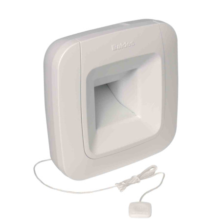 Bouche hygroréglable BDH W16 Aldes - WC - Ø80mm - 5/30m³/h - Avec cordelette - Blanc
