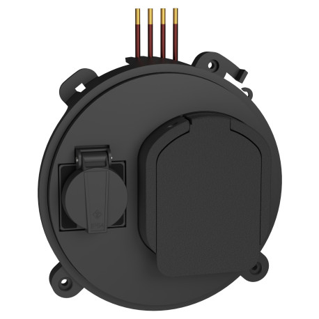 Bloc prise T2s + prise TE EVlink Schneider Electric - 3P+N - Pour borne EVlink Pro AC triphasée