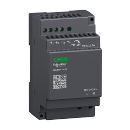Alimentation à découpage Modicon ABL Schneider - 2,5A - 100 à 240Vca - 24Vcc - Noir
