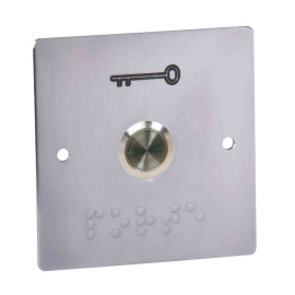 Bouton poussoir de sortie BP60 Aiphone - Encastrable - Entraxe 67 mm - Inox