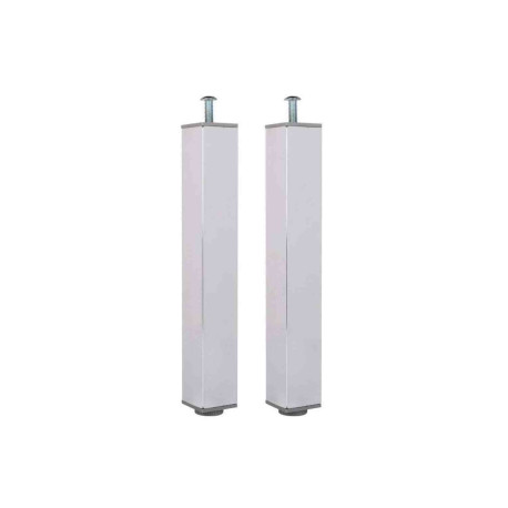 Lot de 2 pieds Europa GB Group - Pour meuble de salle de bains Domao - H.30cm - A visser - Chromé