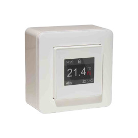 Thermostat électronique programmable avec écran tactile Frico - 16A - 230V - IP21 - Blanc