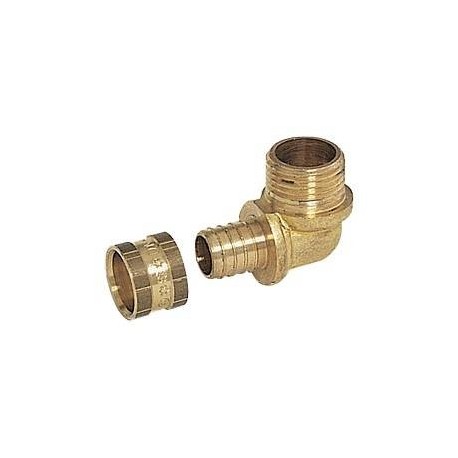 Raccord PER à glissement PG7092G coude mâle droit à visser 1/2-12x1,1