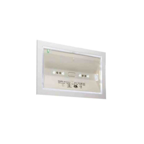 Platine d'encastrement mur ou plafond Kaufel ABB - pour blocs de secours Brio+ - Sans porte-étiquettes