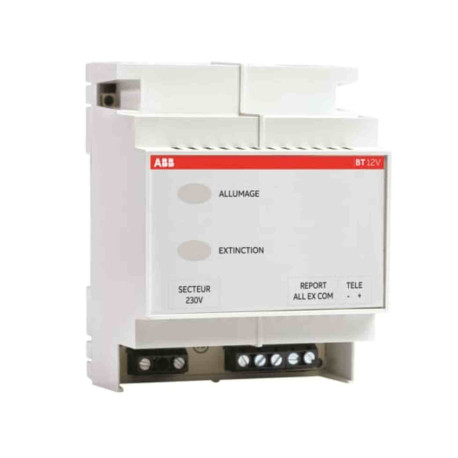 Boitier de télécommande polarisé BT 12V Kaufel ABB - 4 modules - Toutes technologies - Max. 500 blocs