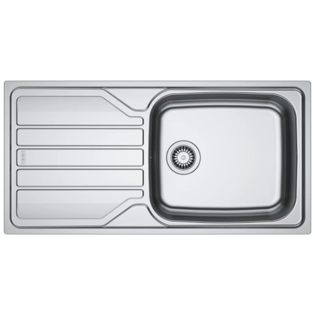 Évier Flash FLL 611-XL Franke - A encastrer - 1 cuve & 1 égouttoir réversible - Inox