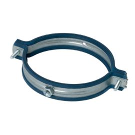 Collier CU isolé antivibratile Aldes - Ø250mm - Avec joint caoutchouc - Acier galvanisé