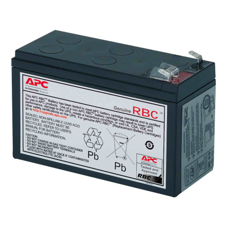 Batterie de rechange APC 17 Schneider - 12 V - 9,0 Ah - Pour onduleurs Back UPS et Easy UPS