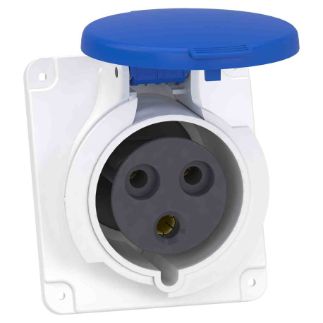 Socle prise industrielle Mureva Schneider Electric - 32A - 3P - IP44 - A vis