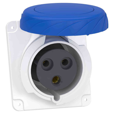 Socle prise industrielle Mureva Schneider Electric - 32A - 3P - IP67 - A vis