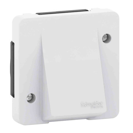 Sortie de câble Mureva Styl Schneider - Connexion auto - Composable - IP55 - Blanc