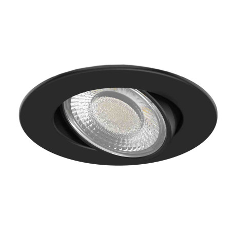 Spot LED encastré basculant EF5 Aric - 3.5W - 2CCT - IP20/65 - Dimmable - Noir